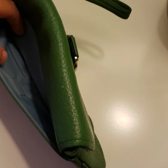 Cole Haan Green Leather Clutch - Picture 5 of 5